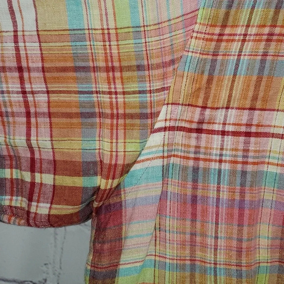 Talbots Men's 100% Linen Short Sleeve Shirt, Size XL - Picture 5 of 13